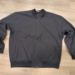 Fabletics Men's Black Bomber Jacket